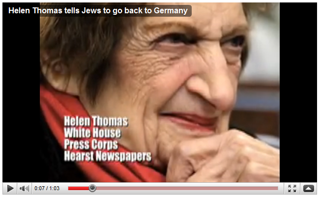 Helen Thomas on the Jews